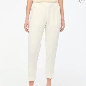 NWT J Crew Jamie Pant with Elastic Waist in White